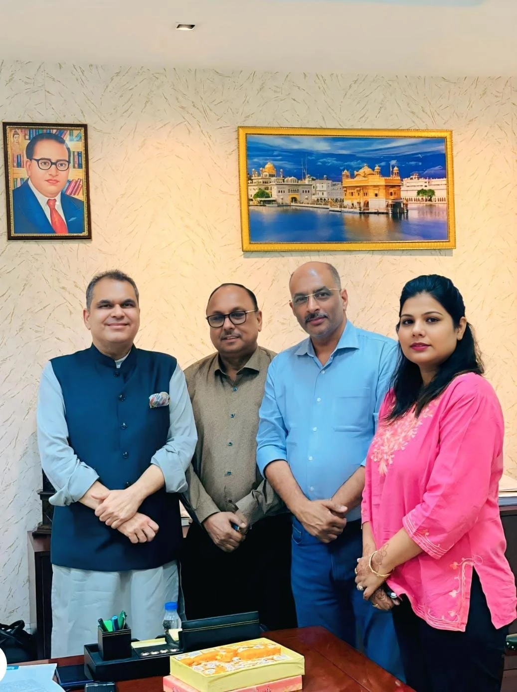 Chairman Anil Thakur with Minister Sanjeev arora discussing on various issues.jpg