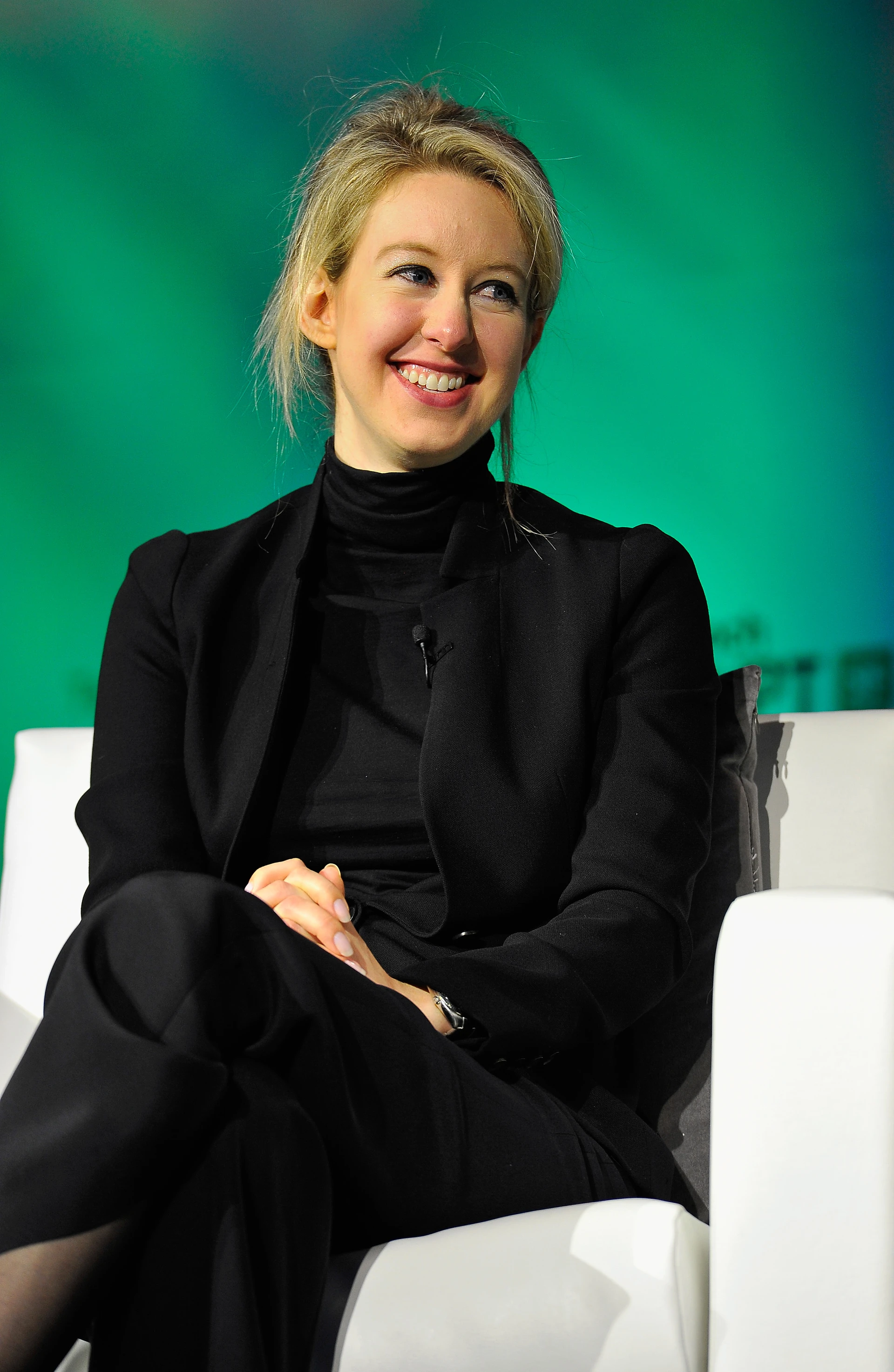 Theranos Chairman, CEO and Founder Elizabeth Holmes speaks onstage at TechCrunch Disrupt at Pier 48 on September 8, 2014 (14996937900).jpg