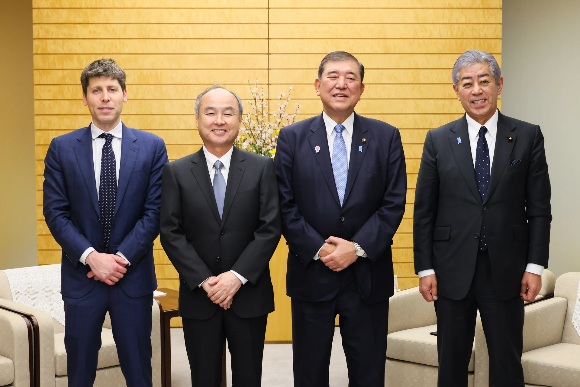 Meeting with Masayoshi Son and Sam Altman (February 3, 2025).jpg